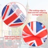 G2PLUS 11M Union Jack Flag Bunting, 40 PCS Rectangular Kings