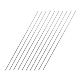 uxcell 1.5mm x 200mm 304 Stainless Steel Solid Round Rod for DIY Craft - 10pcs