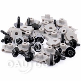 OAUTOO 20Sets Front Bumper Retainer Nut with Screw Kit C274-50-133, 9CF6-00-516B for Mazda Mazda 2 3 5 6 CX-3 CX-30 CX-5 CX-50 CX-7 CX-9 MX-30 MX-5 Miata 2010-On