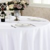 Fabstyles Hotel Solid White Cotton Tablecloth - Rectangle, 60, 60