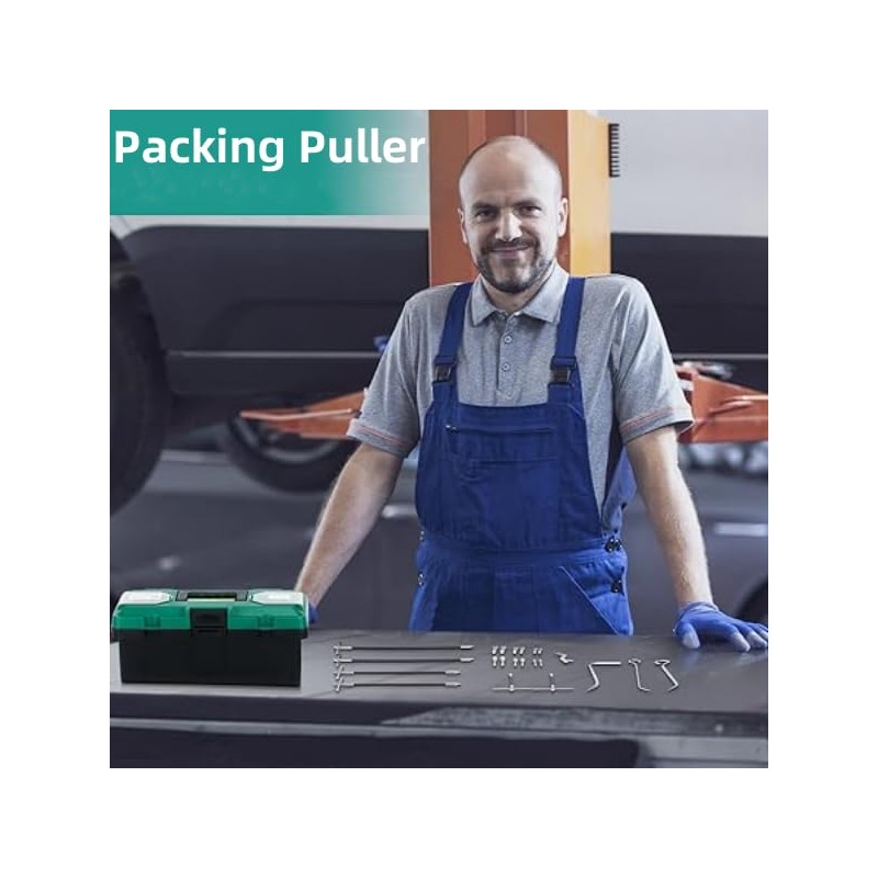 lukar 23pcs Packing Extractor, Pump Packing Puller Set, Packing Seal