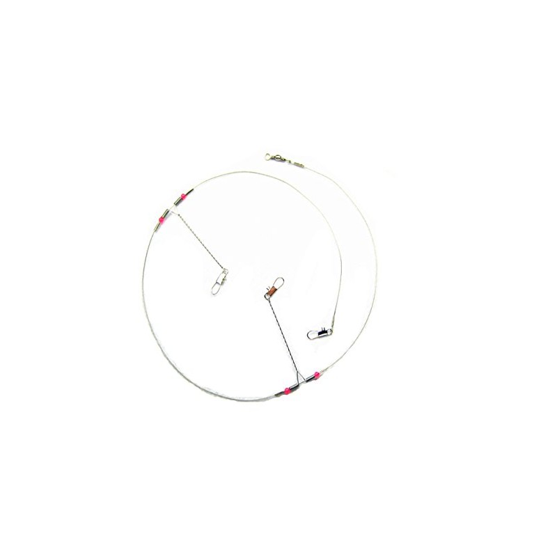 CJESLNA 10 Pcs Fishing Wire Leader Trace with Snap &