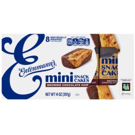 Entenmanns 🟡 New Exclusive Entenmann’s Mini Snack Cakes Brown Chocolate Chip Pastry 14oz