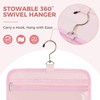 prezon Toiletry Bag For women,Portable Hanging Organizer,4 Leakproof Compartment for