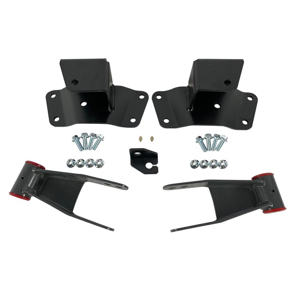 IBESTWOLF 4" Rear Lowering Drop Shackles & Hangers for 1988-1998