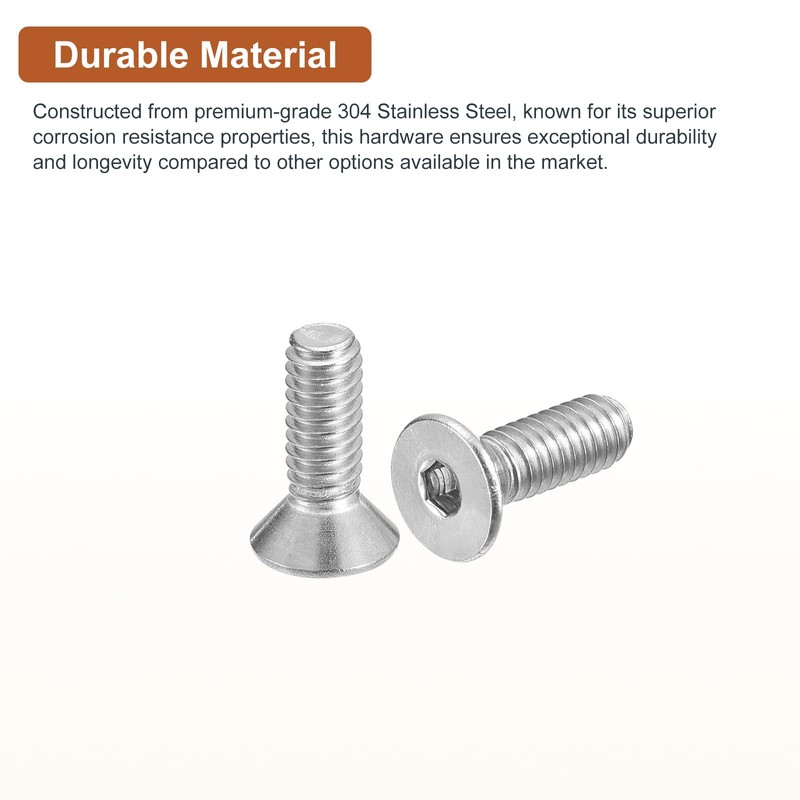 DTGN #8-32 x 1/2" Flat Head Socket Cap Screws, 100