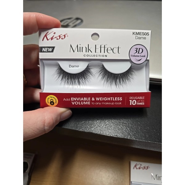 Kiss Mink Effect Collection 3D Volume Look KMES05 Dame Reusable