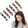 SXQLYH Double Layer Hair Clip, 3 Pairs of Braided Hair