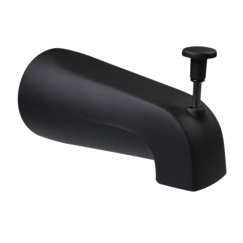Westbrass E531DUS-62 Universal Fit 5-1/4" Diverter Tub Spout, Zinc, Matte
