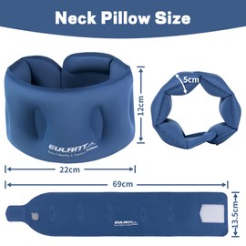 EULANT Inflatable Neck Pillow for Gift to Relieve Pain,Inflatable Pillow for Airplanes,Blow Up Pillows for Travel Office Neck Support