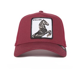 Goorin Bros. The Farm Original Seasonal Snapback Trucker Hat for Men and Women, Maroon (Stallion Truckin), One Size
