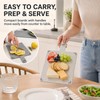 4PCS Small Cutting Board Set with Holder, Color Coded Plastic