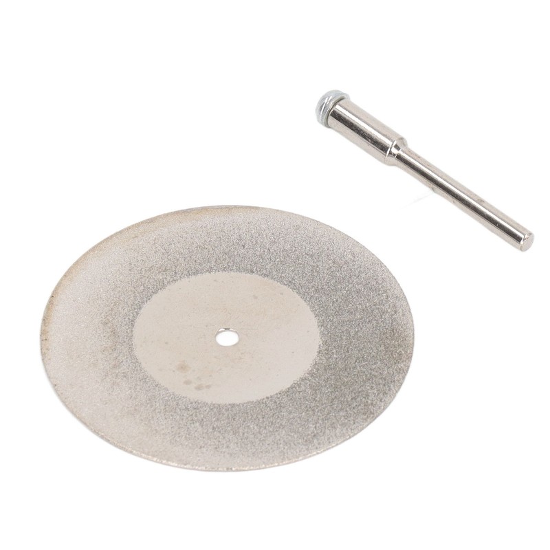 10PCS Thin Diamond Cutting Disc with Rod Round Grinding Sanding