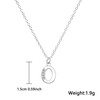 Kraven S925 Silver Initial Necklace Charm Necklace, Dainty Cubic Zirconia