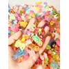 50pcs Slime Charms Cute Set,Random Bulk Mixed Resin Charms Set