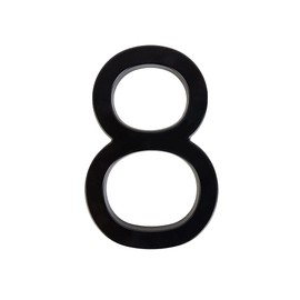 6''House Numbers-Usumairu Address Numbers for Houses,Floating House Numbers for Outside with Mounting Kit,Modern 3D Shadow Black Metal Address Numbers and Signs for Door&Garden&Mailbox&Hotel-8