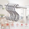 MroMax 30Pcs Heavy Duty S Hooks 55x60mm Thicken Nickel Plating