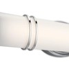 Kichler Ebson 1-Light 5.12-in Chrome Cylinder LED Vanity Light