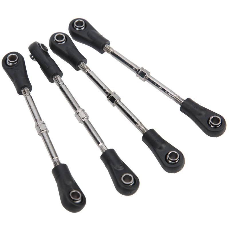 4pcs RC Steering Tie Rod Adjustable Rear Upper Linkage Rod