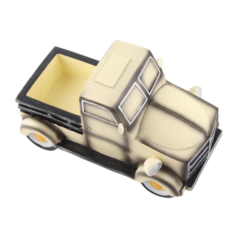 Solar Flower Pot Retro Pickup Truck Planter with Fairy Light
