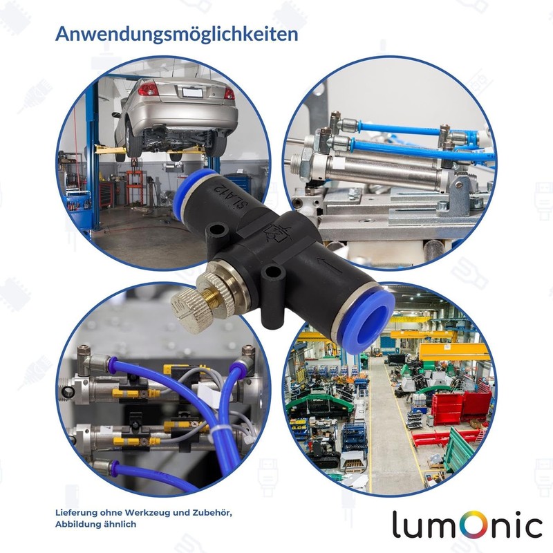 Lumonic I PU Hose Throttle Check Valve with Connector I