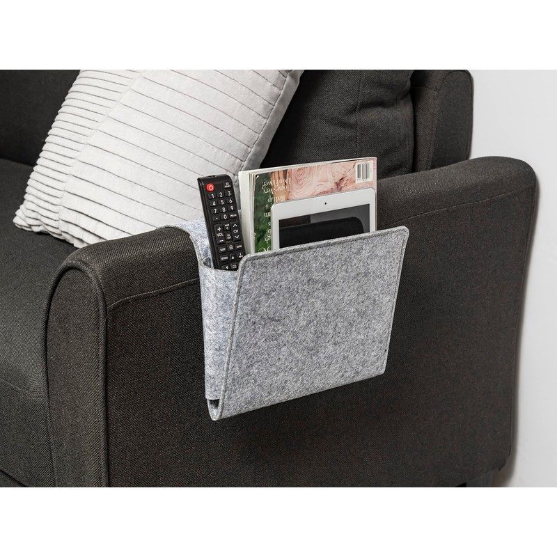 KIKKERLAND Sofa Pocket, Easy Storage for Magazine & Remote on