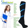 6 Pair Graduated Compression Socks for Men and Women (All