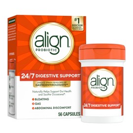 Align Probiotic, 24/7 Digestive Support*§, Probiotics for Women and Men, Probiotics for Digestive Health, Men and Womens Probiotic Capsules Help Relieve Occasional Bloating & Gas*, 56 Capsules