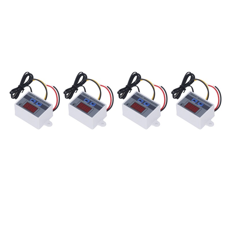 4Pcs Temperature Controller Digital Display Temp Regulator ‑50℃ to 110℃