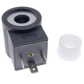 Solarhome 24V 6306024 Solenoid Valve Coil 3 Prong DIN Connector Compatible with HydraForce Valve Stem Series 08 80 88 98 （1/2”Hole）