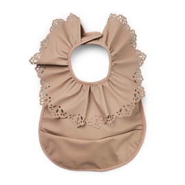 Elodie Details Baby Bib with Crumb Tray, Washable, Scandinavian Design, Waterproof, Faded Rose, Nude