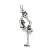 LGU Sterling Silver Biellmann Spinning Figure Skater Ice Dancer Charm