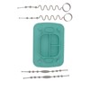 Silicone Suction Placemat with 4 Toy Tethers Dishwasher Safe Divided