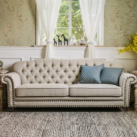 2 Inch Bun Feet Walnut Mid-Century Furniture Legs Set of 4 for Couch Sofa Ottoman