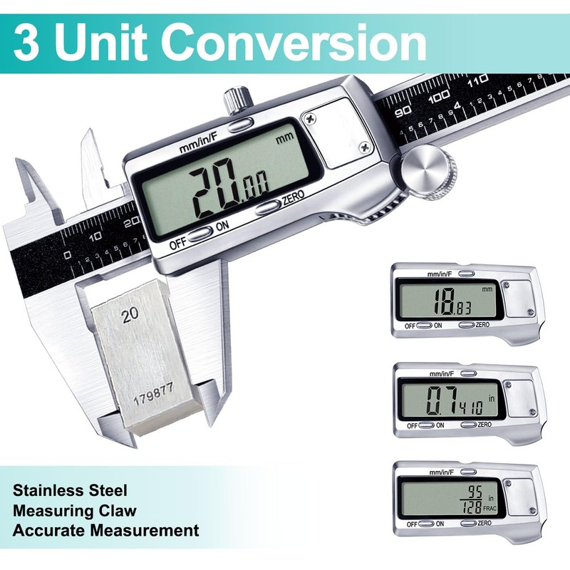 Kynup Digital Caliper, Caliper Measuring Tool, Micrometer Dial Vernier Caliper