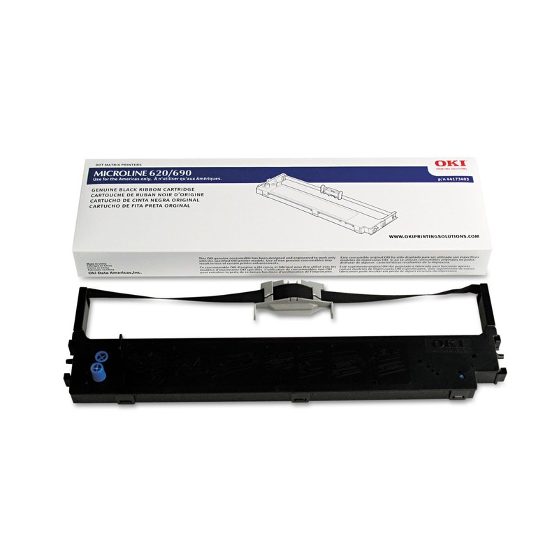 Oki Dot Matrix Ribbon - Black - 1 Each -