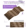 LaaVoo Tape-In Real Hair Extensions, Bruan Highlight Real Hair Extensions,