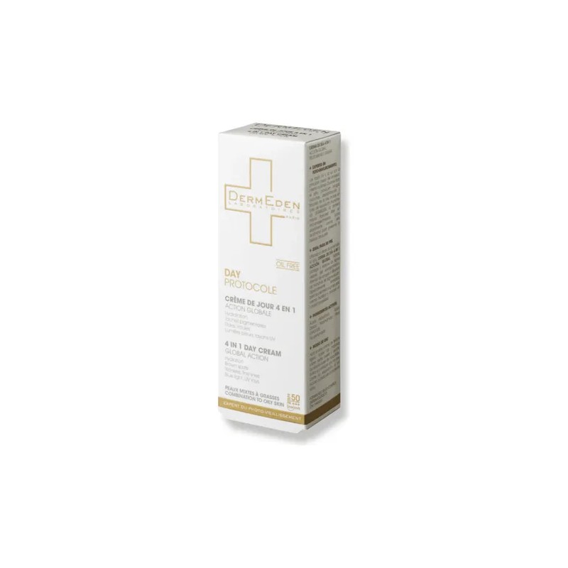 Dermeden Crema Facial Día 4 en 1 SPF50 Antiedad Hidratante