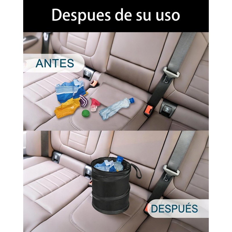2 Botes de Basura para Auto, Bote de Basura para