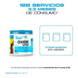 Óxido Nítrico Blu-e 500gr 100 Servicios Pre Entreno                                                                                                   
