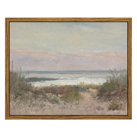 InSimSea Framed Canvas Wall Art Decor Room Decor, Classical Coastal Scenery Bathroom Pictures Wall Decorations, Farmhouse Kitchen Office Bathroom Art Wall Decor 8x10 Inch