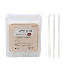 XFSRG Pack of 100 Disposable Lip Brushes Lipstick Stick Applicator Lip Gloss Concealer Brush Lip Applicator Tool Makeup Brush for Lip Makeup