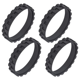 4-Piece Tyres for iRobot Roomba Wheels, Non-Slip Wheel Tyre Replacement, Easy Installation Wheel Tyres Compatible with iRobot Roomba 500, 600, 700, 800, 900, e and i Series Models