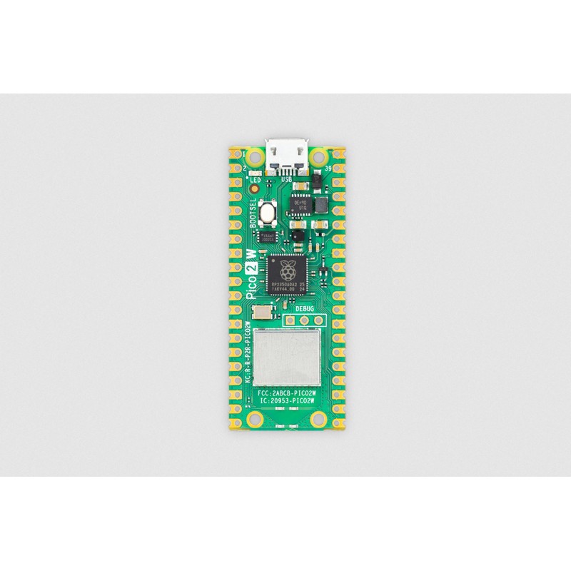 Raspberry Pi Pico 2W RP2350 + WLAN + Bluetooth Microcontroller
