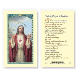 Healing Prayer at Bedtime Laminated Holy Cards, 25-Count Value Pack
