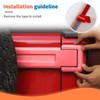 JeCar 12PCS Pink Full Set Hinge Cover Trim Kit Fit