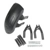 Motorcycle Rear Mudguard ABS Metal Black Tire Splash Guard Universal