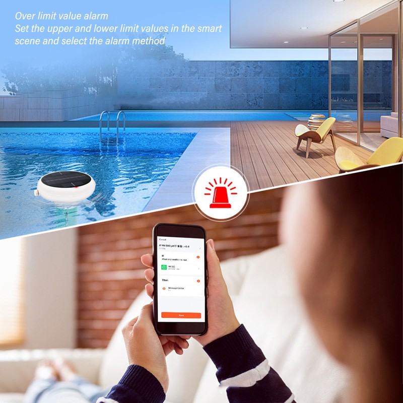 Pool Cleaning Ionizer Smart Wireless PH ORP Salt Monitoring Floating