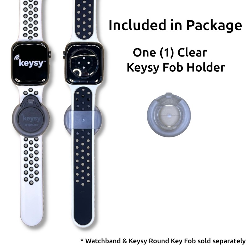 Keysy Key Fob Holder for Watch Band RFID (Clear)