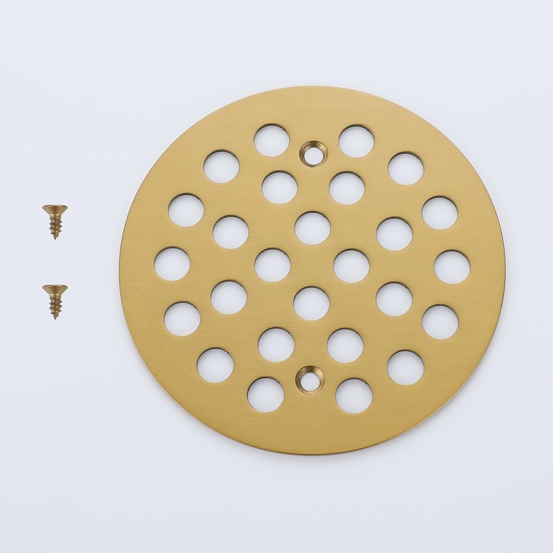 Pickwe Round 4-1/4 Inch Screw-in Shower Drainer Cover Replacement 304